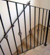 Iron railings for an in-house staircase in a house in Kos