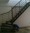 In-house metal staircase